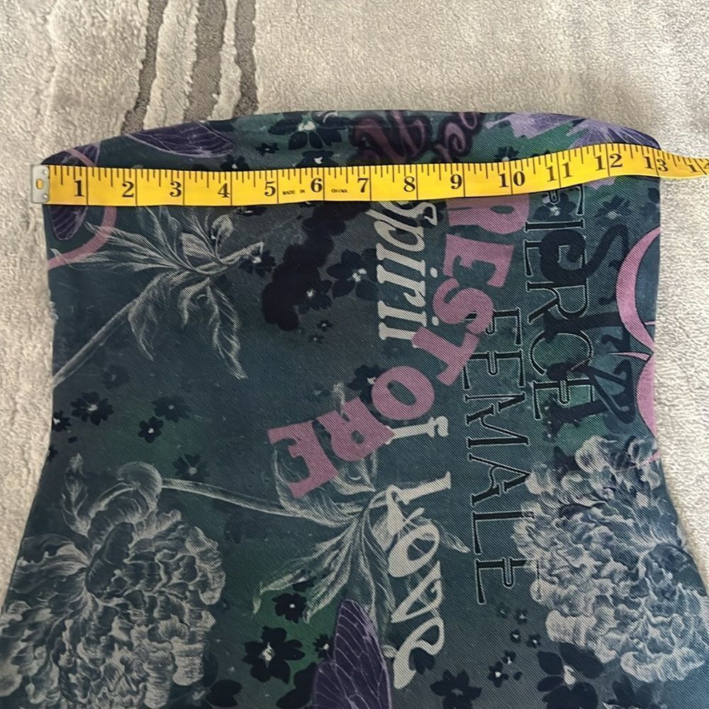 NWOT Urban Outfitters Floral Mesh Strapless Tube MIDI Dress - Picture 7 of 8